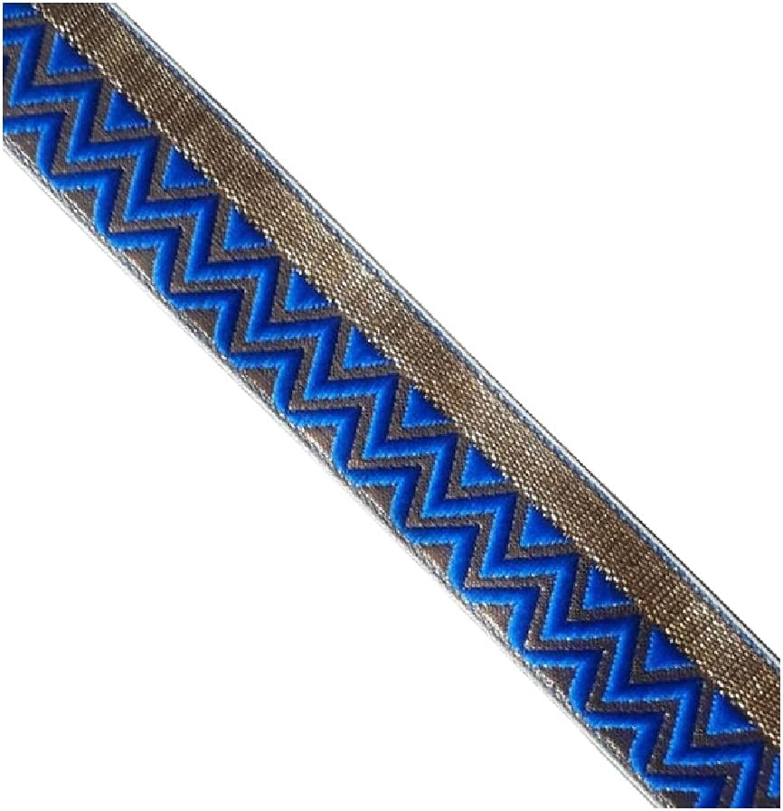 KVR Polyester Silk Brocade Jacquard Ribbon Lace Trim for Craft Sewing Embroidery Decoration Garment Dress Skirt Wedding Party Packing DIY (318-1.35 inch Wide, 9 Yard in roll)