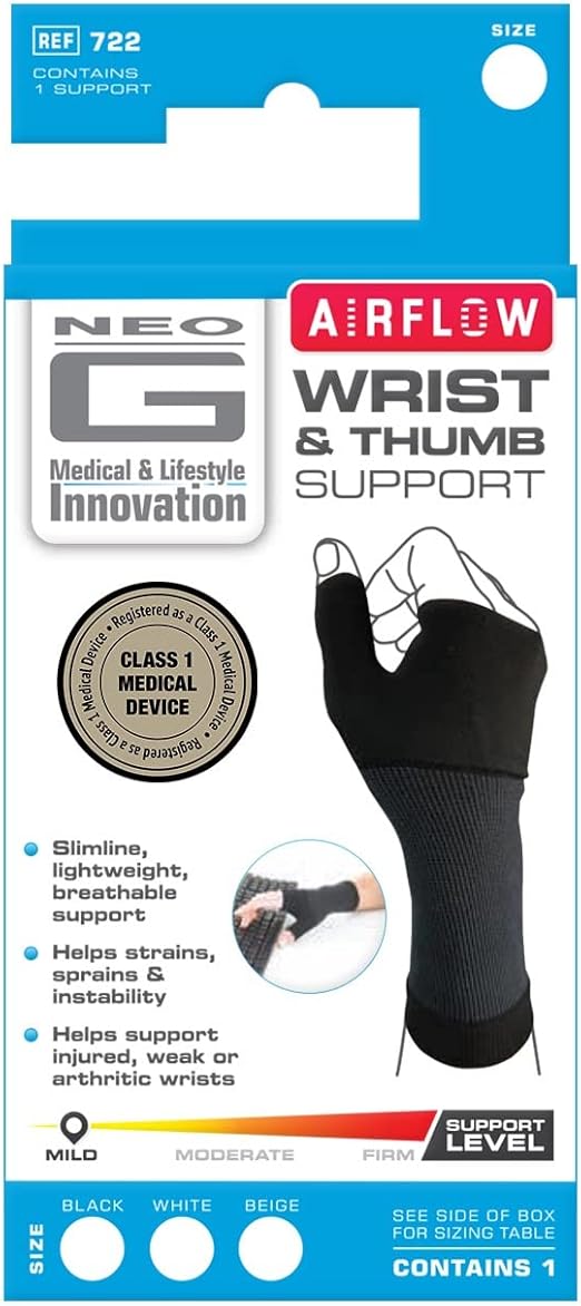 Neo G, Airflow Wrist & Thumb Support Medium Health