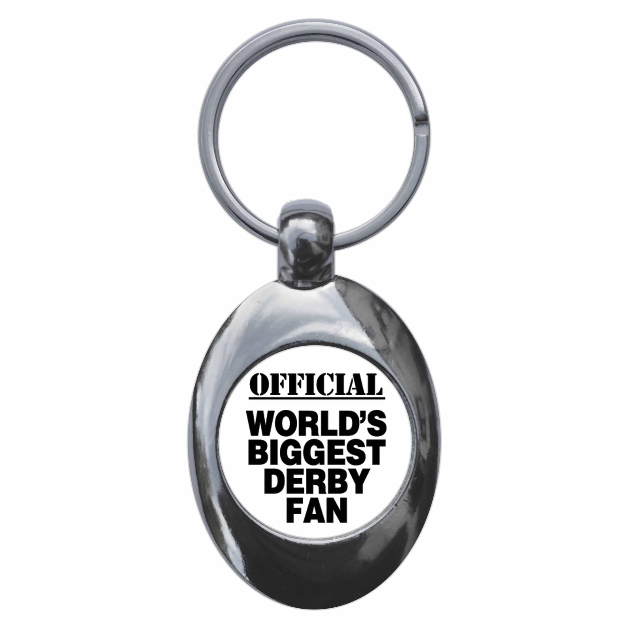 Ozorath World's Biggest Derby Fan Keyring with Trolley Coin