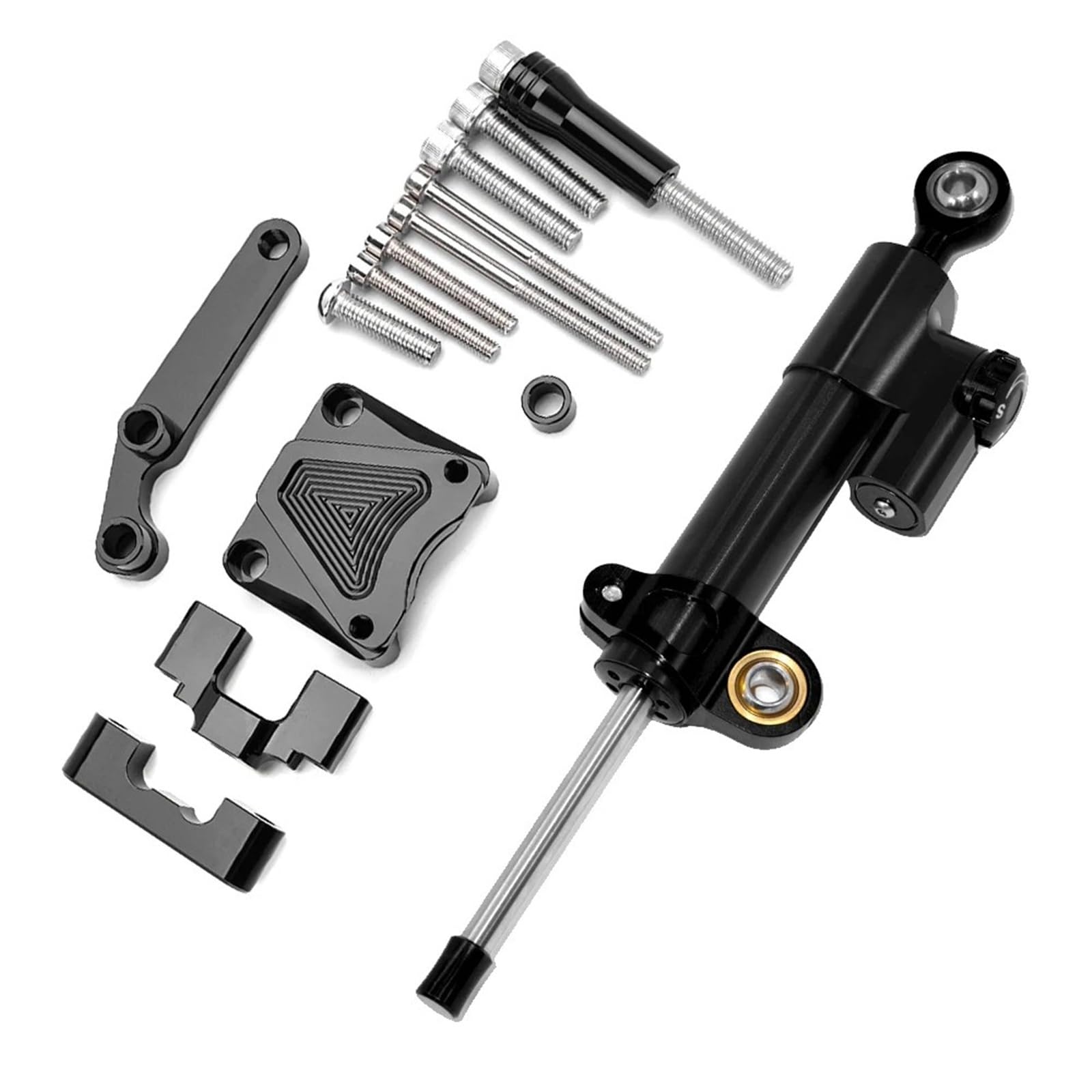 Amortiguador De Dirección Estabilizadores Soporte De Montaje Del Amortiguador De Dirección De Motocicleta Para Kawasaki Para N-ja 300 EX300 2013 2014 2015 2016 Amortiguador De Motocicleta Estabilizado