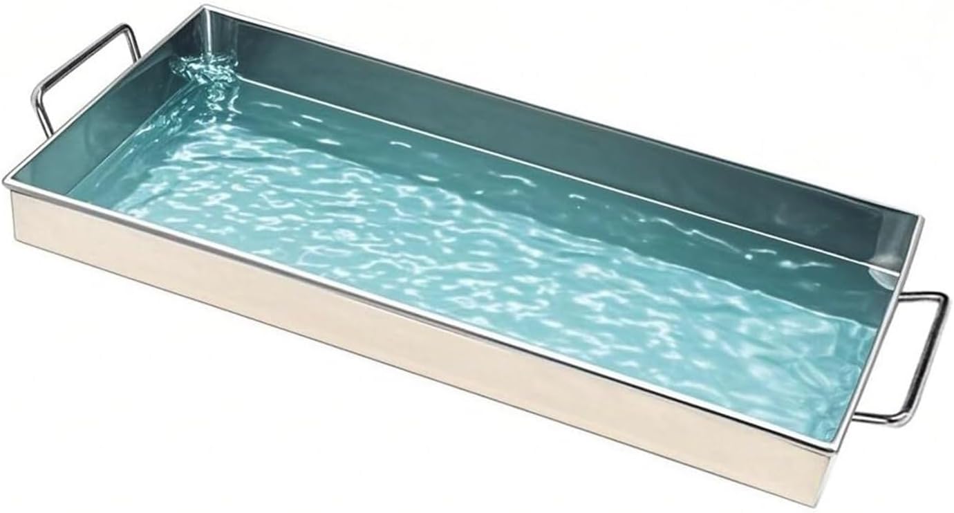 304 Stainless Steel Window AC Drip Pan-Square Universal Drip Pan, Rust-Proof, for Outdoor Units & Tool Storage, Leak Prevention Water Bowl, Durable & Easy to Clean