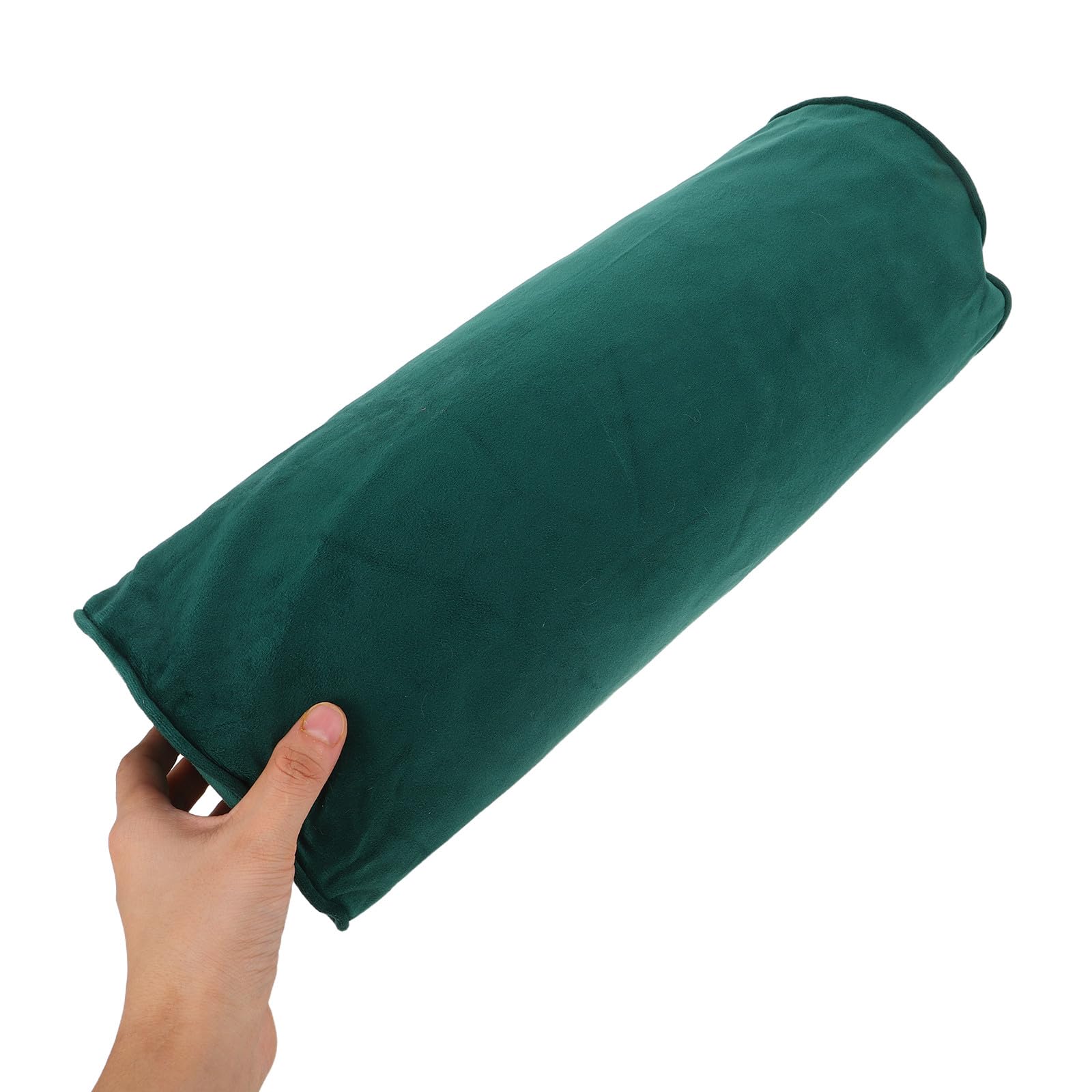 jojofuny Housse de Coussin Cylindrique Soutien Cou en Velours Vert 40x15 Cm et Entretien Facile pour Canapé Salon ou Chambre