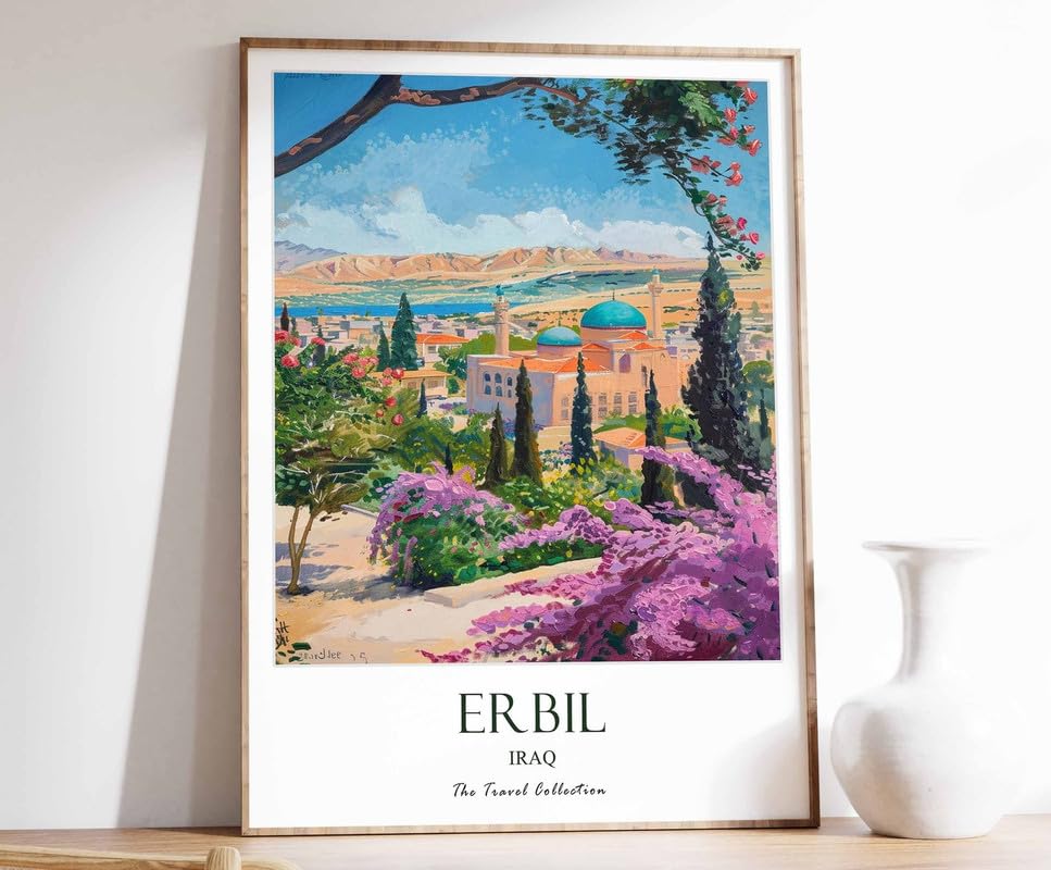 Affiche Erbil Print sur toile premium de haute qualité artistique en format A0