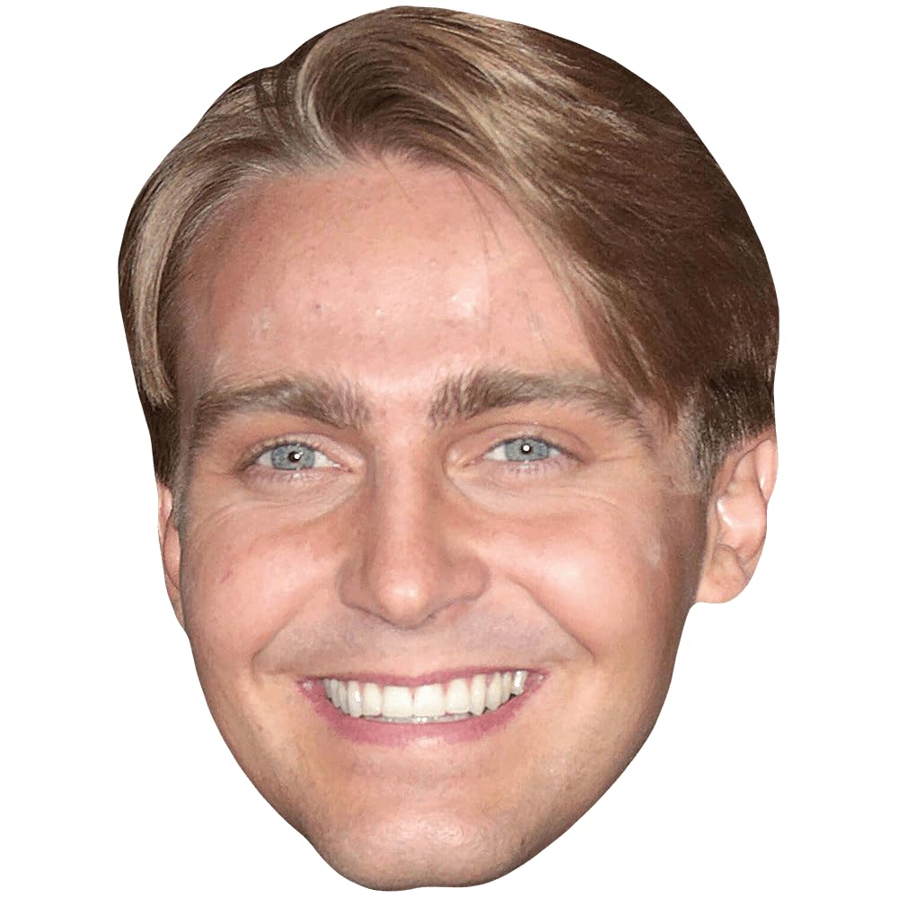 Barney Walsh (Smile) Celebrity Mask, Flat Card Face, Fancy Dress Mask