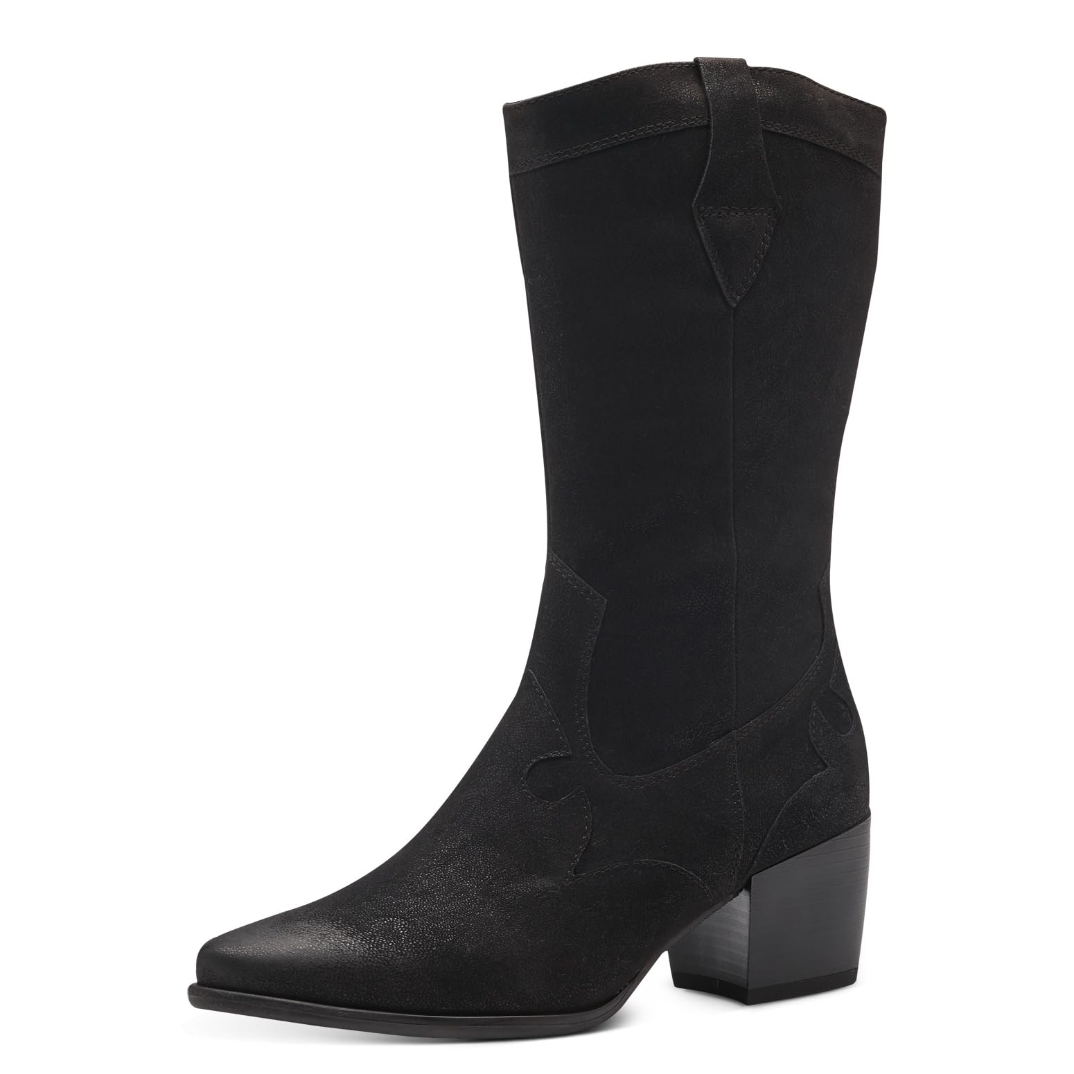 MARCO TOZZI Ladies Faux Leather Cowboy Heeled Boots