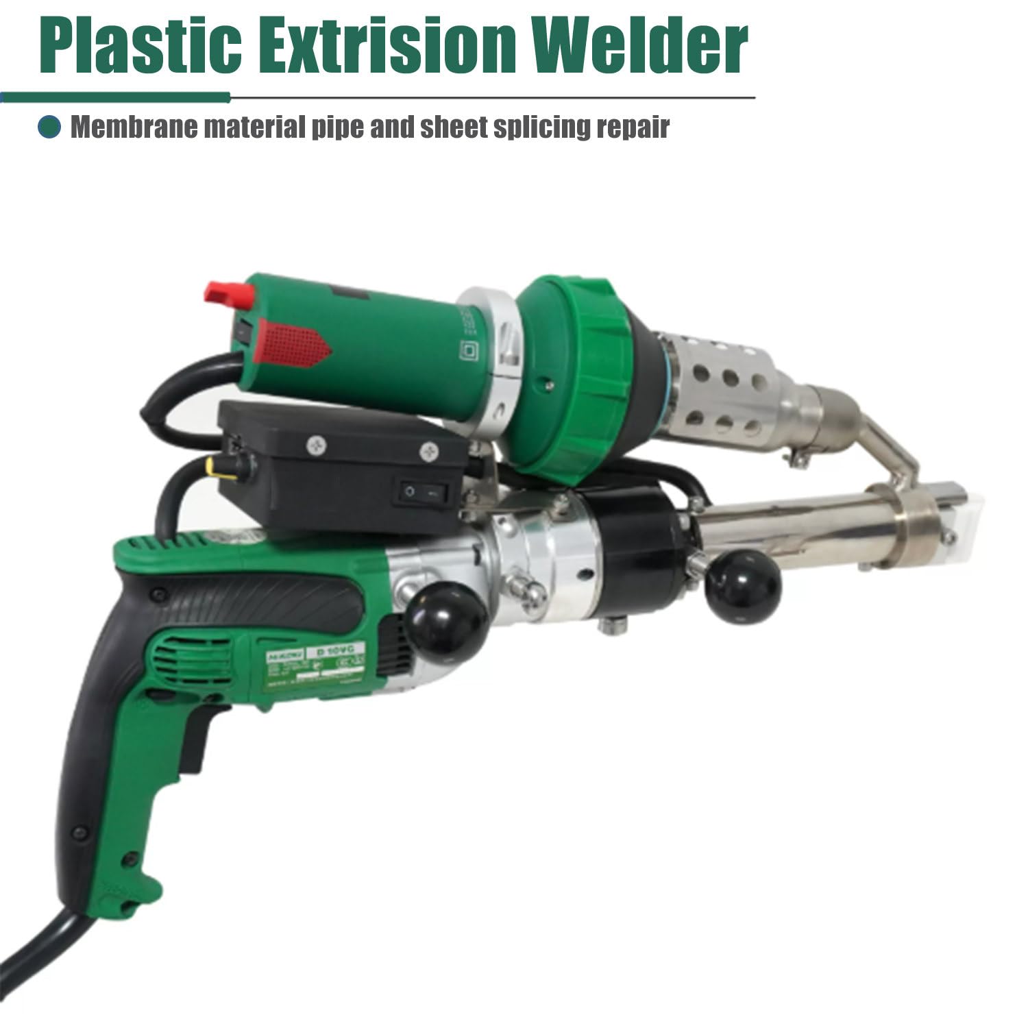 Máquina de Soldadura portátil para plásticos con Mecanismo de Doble Calentamiento para PP, HDPE y LDPE. Máquina de Soldadura por extrusión eficiente para geomembranas y Cubiertas