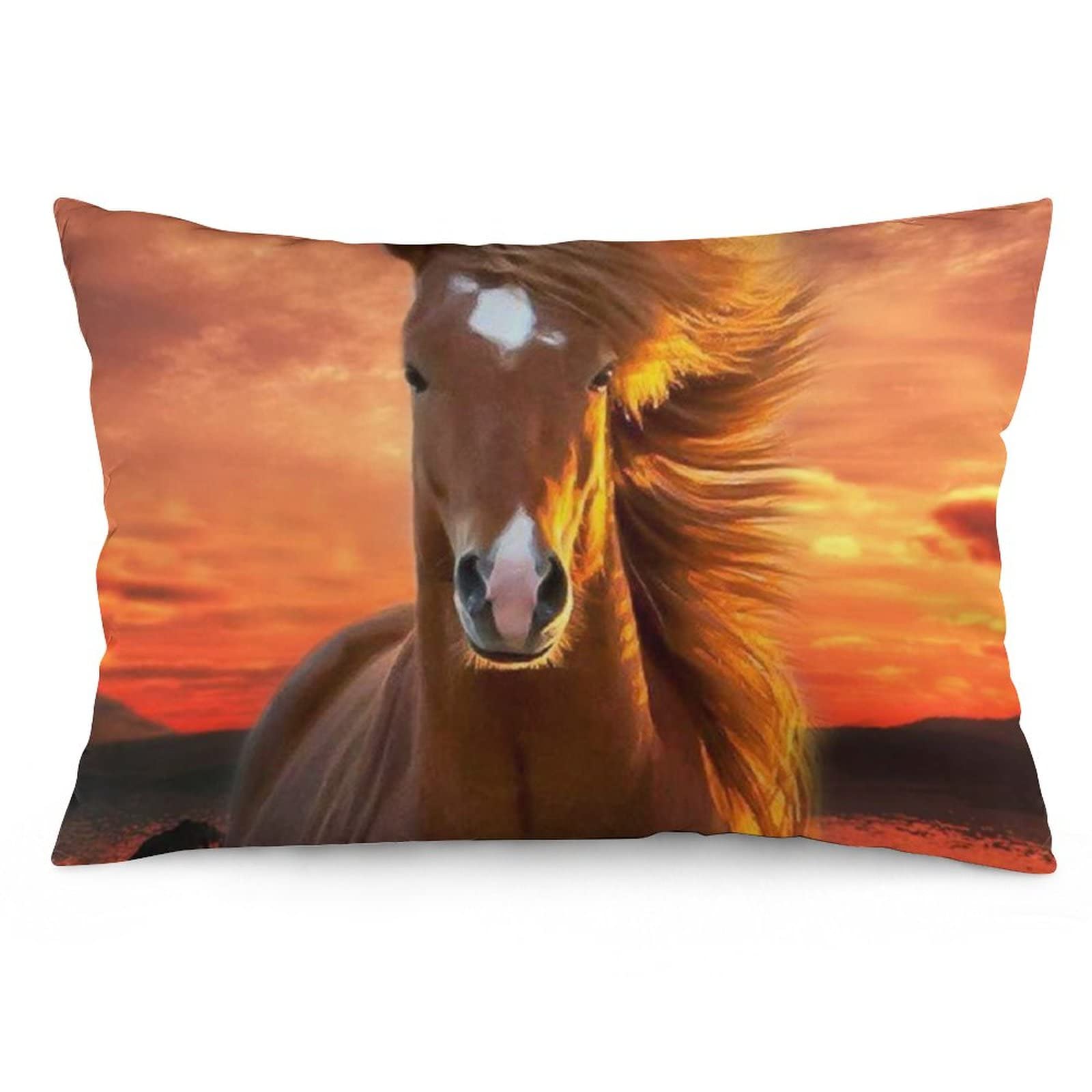 horse body pillow cover