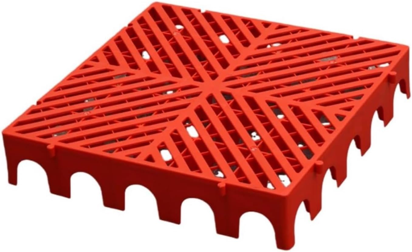 Plastic Pallet, Waterproof Storage Grid Pad, Breathable Platforms for Indoor and Outdoor Use, Ideal for Deck, Shower, and Pool(Blue)