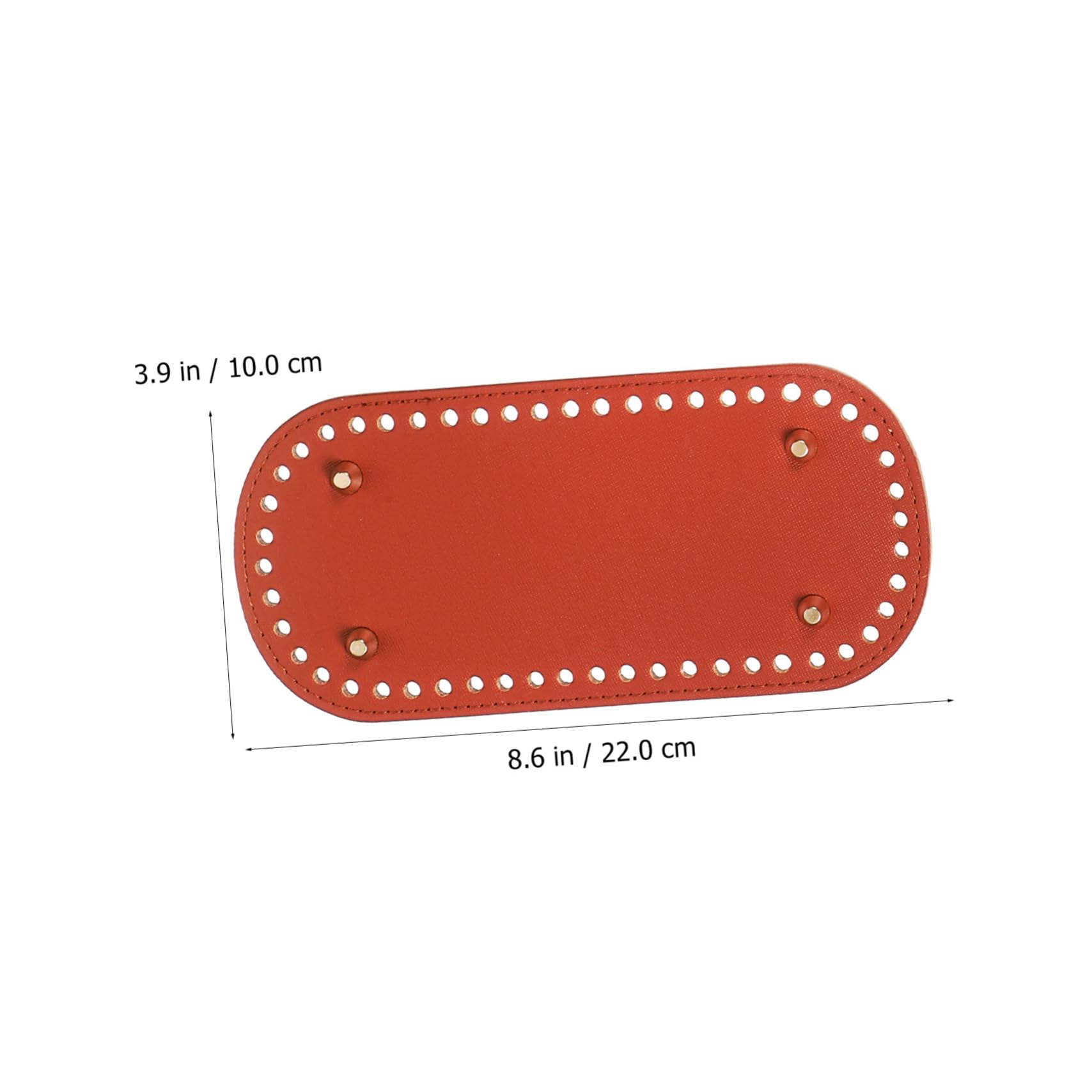 8 Stück Taschenboden aus Pu Leder mit Löchern Oval für Selbstgemacht Handtasche Häkeltaschenformer Einfache Elegante Strickbeutelboden Zubehör