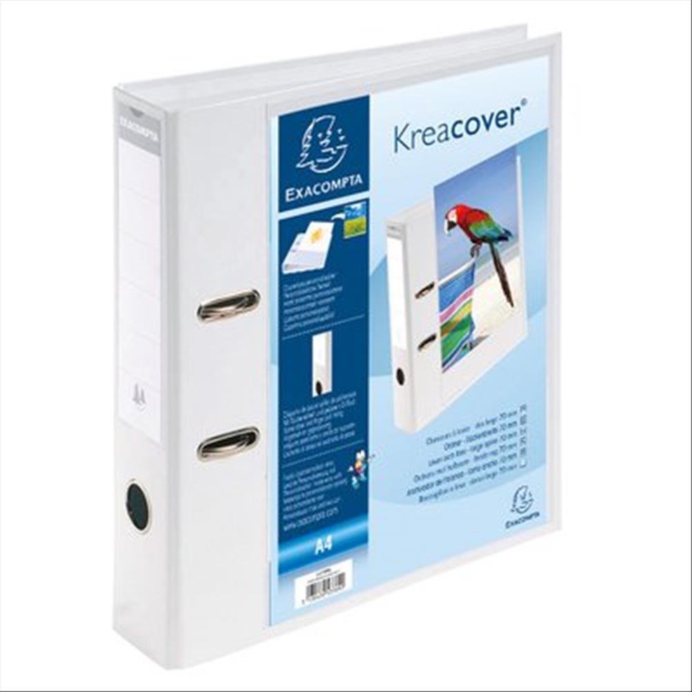Exacompta 53789E Kreacover Aktenordner aus Polypropylen 70 mm Rücken 320 x 290 mm 10er-Pack cremefarben