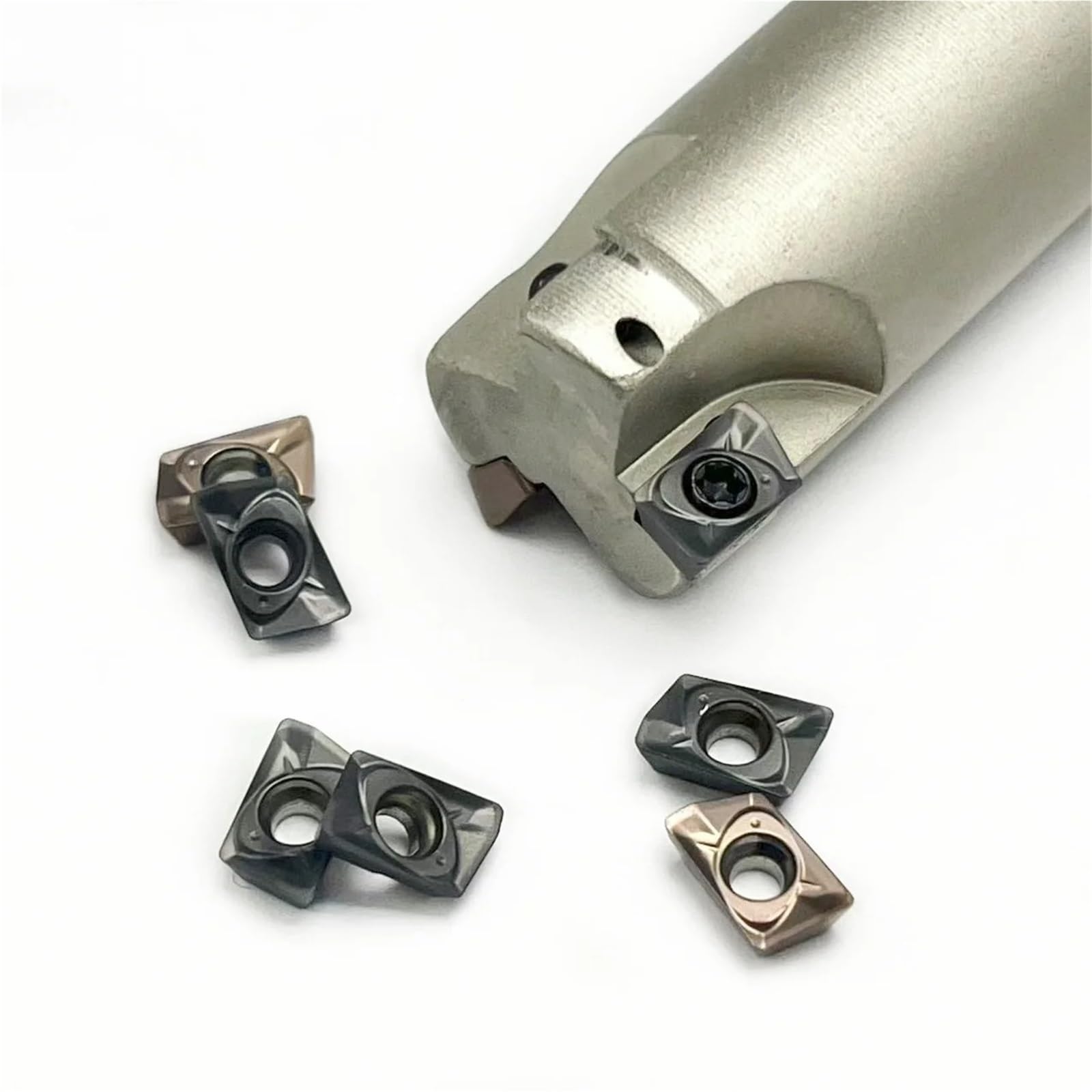 JDMT CNC fresa JDMT07 diámetro pequeño multidiente ESE ASM agujero profundo doble borde JDMT070204R KT80030 KT8060 Herramienta de Torno(JDMT070204 KT8060)