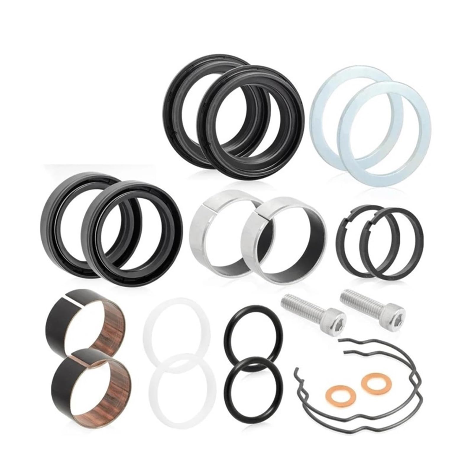 Para Sportster 883 1200 XL883 XL1200 1990-2013 FXD Para Dyna 1991-2005 Reconstrucción Sellos Aceite Y Polvo Buje Horquilla Delantera 39mm Junta Antipolvo