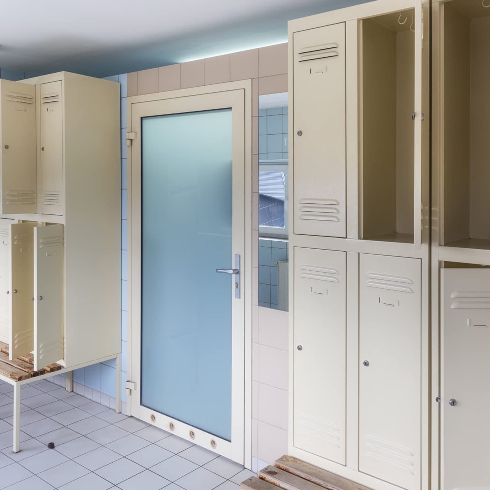 DOWELL Pellicola per finestra smerigliata per vetro con griglia, opaca, 60 x 400 cm | Copertura opaca per bagno, camera da letto, cucina e ufficio, autoadesiva, statica, rimovibile, senza residui di colla