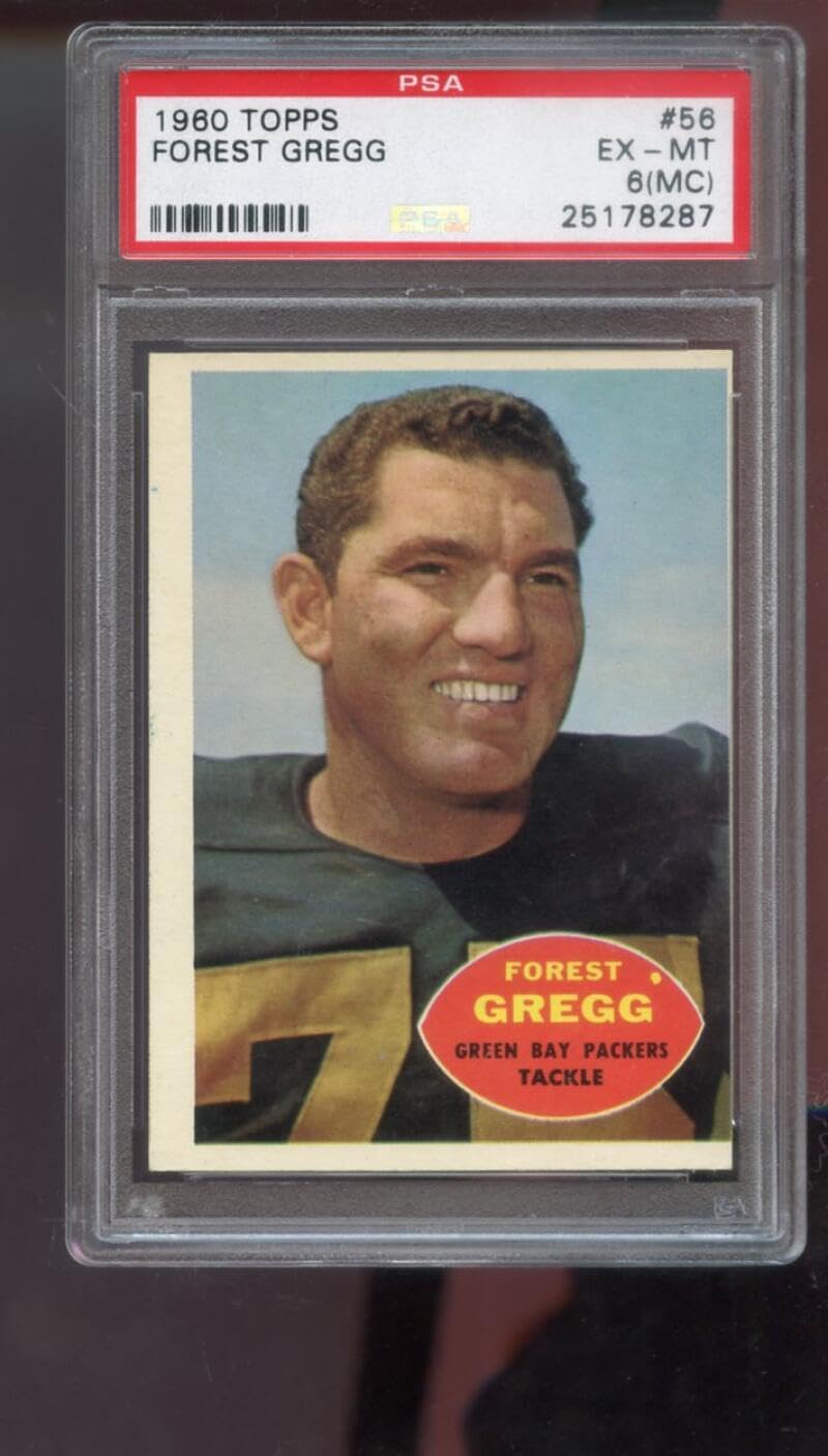 1960 Topps #56 Forest Gregg ROOKIE RC PSA 6 (MC) Graded Football Card Packers