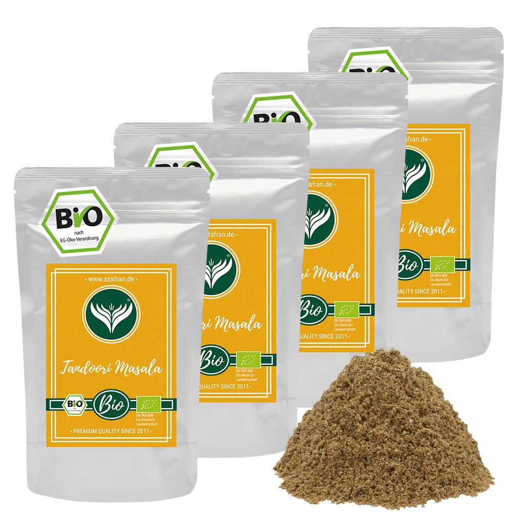 Azafran BIO Tandoori Masala Gewürz, Gewürzmischung für Ofen, Grill & Pfanne, Chicken Mix 1kg