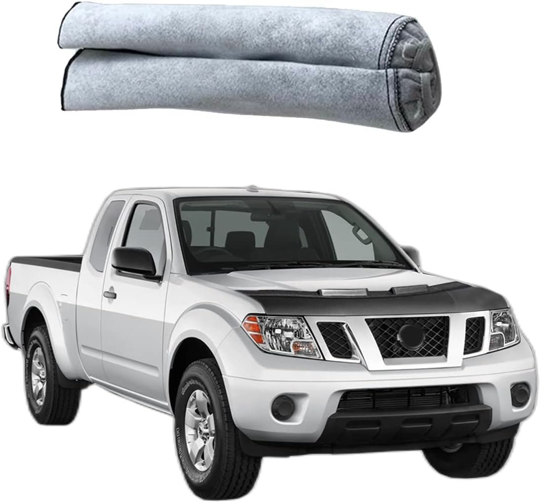 LeBra Front End Mask For Nissan Frontier 2005-2008 - Black Leather Grain Vinyl