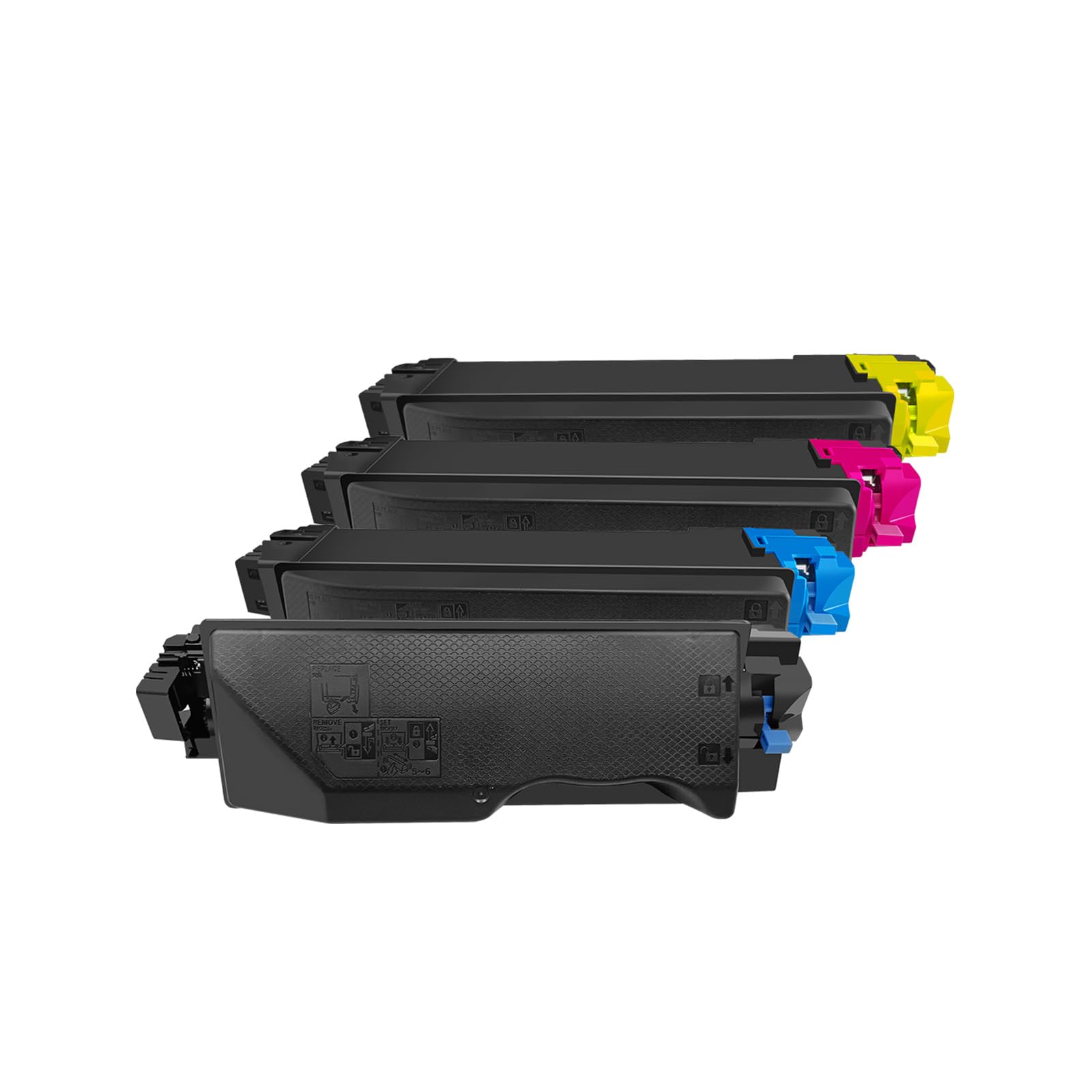 4 opakowania kompatybilnych tonerów TK5270 TK-5270 do Kyocera Ecosys P6230cdn M6230cidn M6630cidn M6230cidn M6230cidnt drukarki 12000 stron do TK5270K 600 stron 5270M TK5270Y