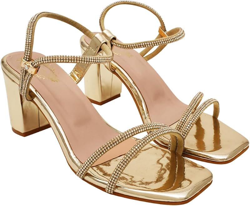 Strappy Block Heel Sandals Women