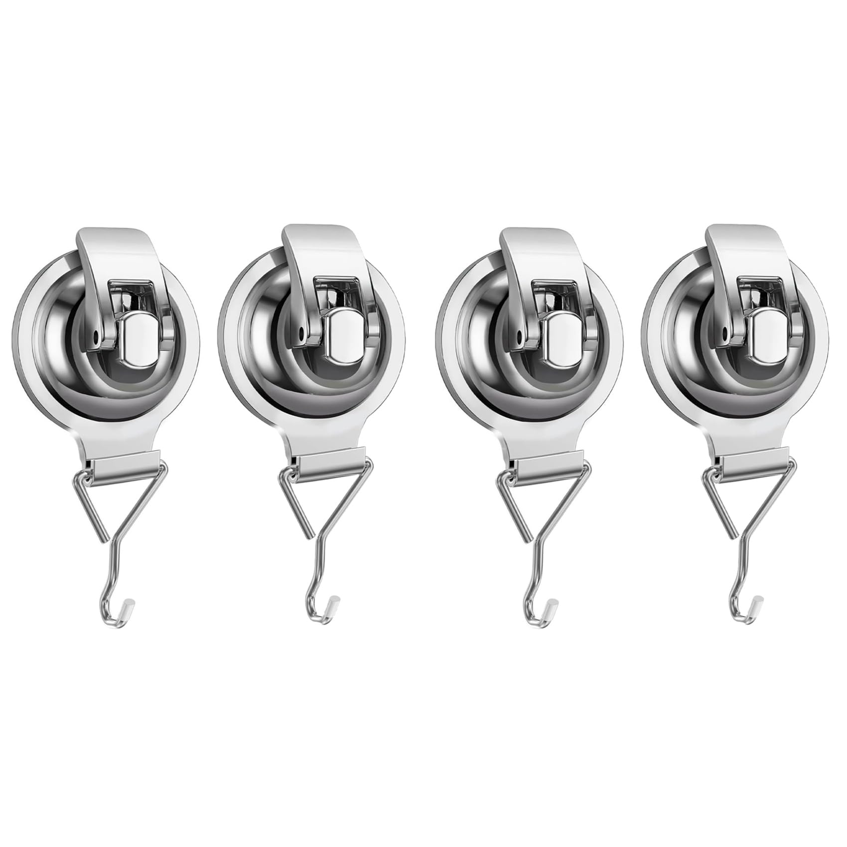 Jnchdghwa 4X Powerful Punch-Free Suction Cup Hook, Vacuum Sticky Hook, Glass Wall-Mounted, Traceless Suction Cup