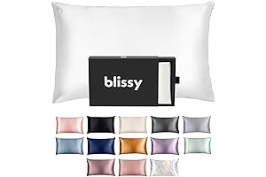 100% Mulberry Silk Pillowcase King: Blissy's 22 Momme Finest