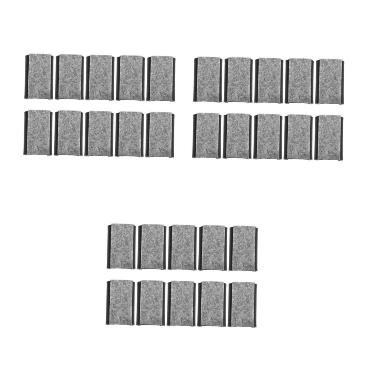 UKCOCO 30piezas Patas De Muebles U-Shaped Fieltro Antideslizante para Protección De Pisos De Tapones De Silla para Rayones y Deslizamientos