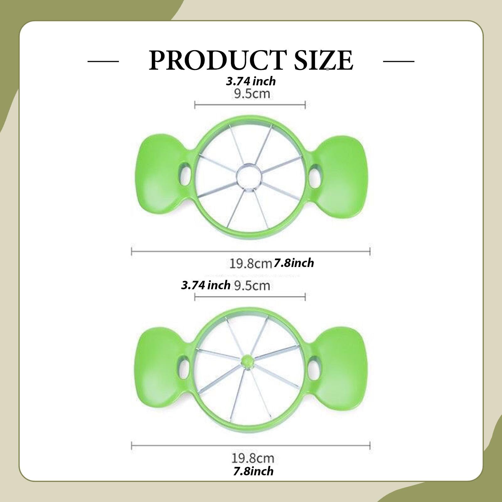 de Fruta, Descorazonador de Manzanas, Utensilio de Cocina Portátil de Acero Inoxidable, de Fruta Manual para Cortar Y para
