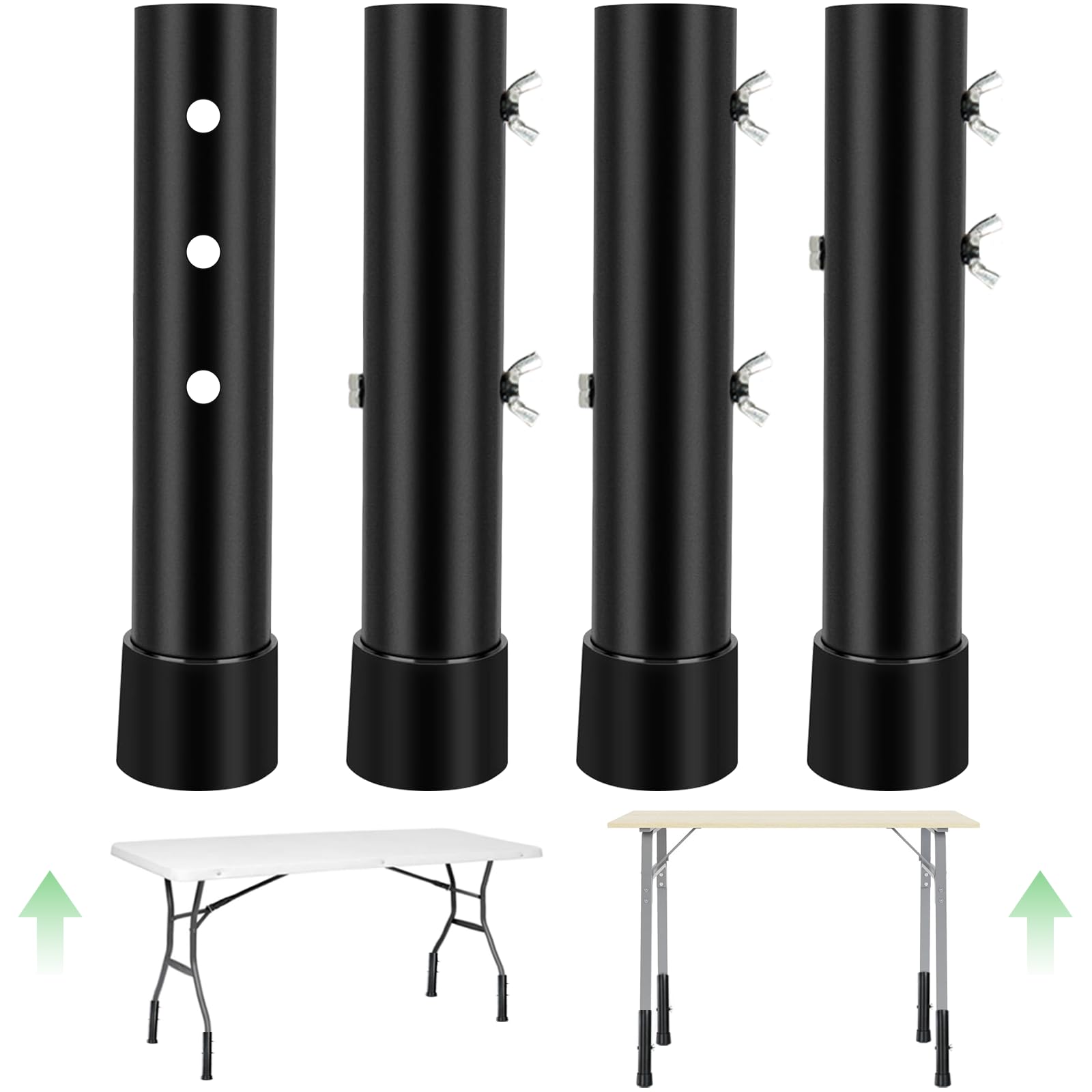 Amazon.com: kulusion 4 Packs Folding Table Leg Extenders