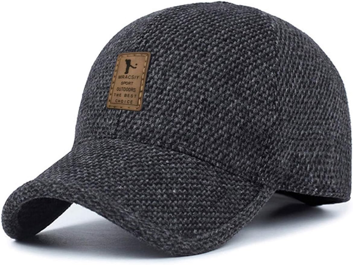 MRACSIYUnisex Winter Caps Baseball Cap Hats for Head Circumference 56-60cm