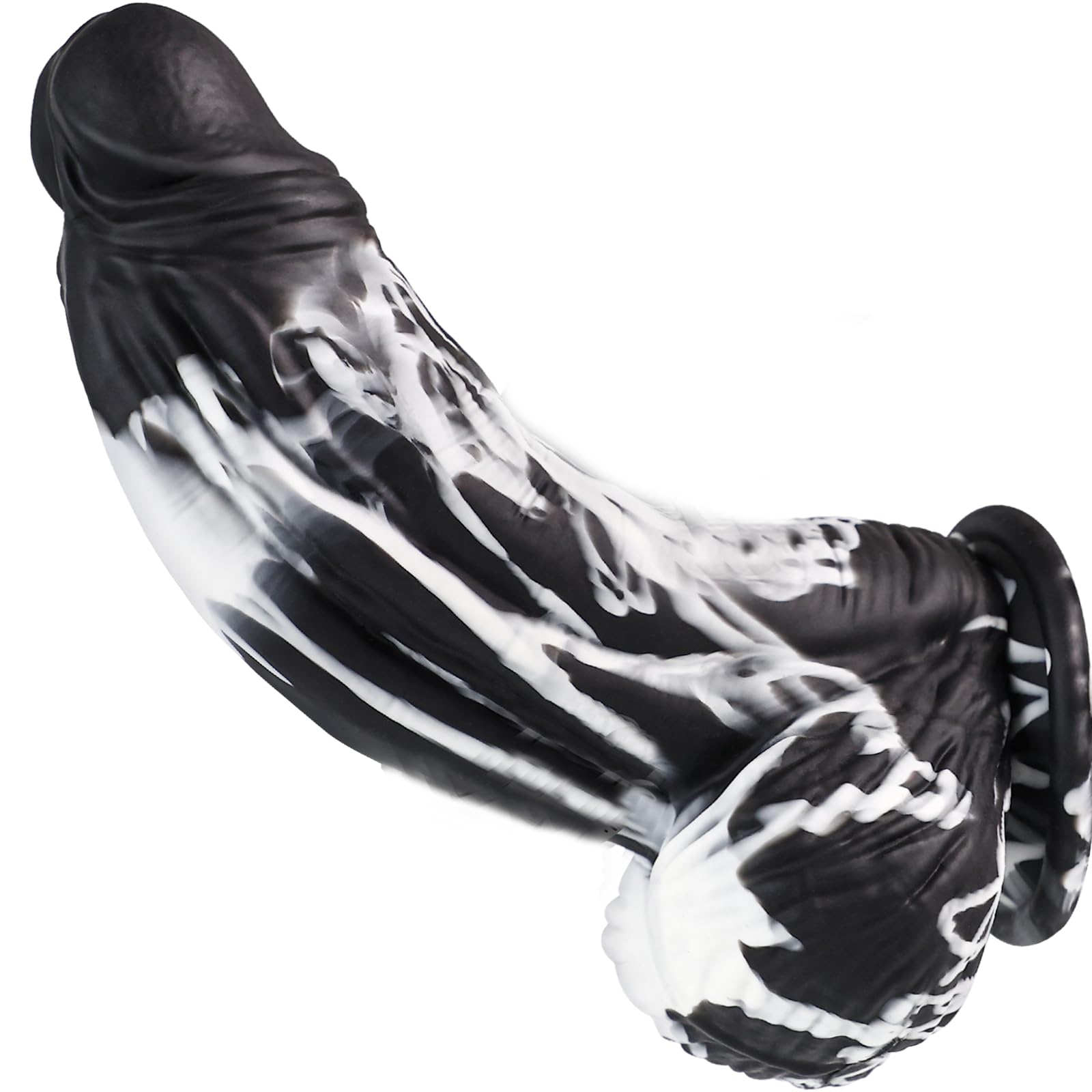 24.5 * 6.8 cm Dildo realistico con ventosa, Spesso XXL Dildo Anale Nero per Giochi Anali, Punto G e Prostata Silicone Dildos Gigante Mostro Pene Grande Giocattolo Sessuale per Donne Uomini Coppie