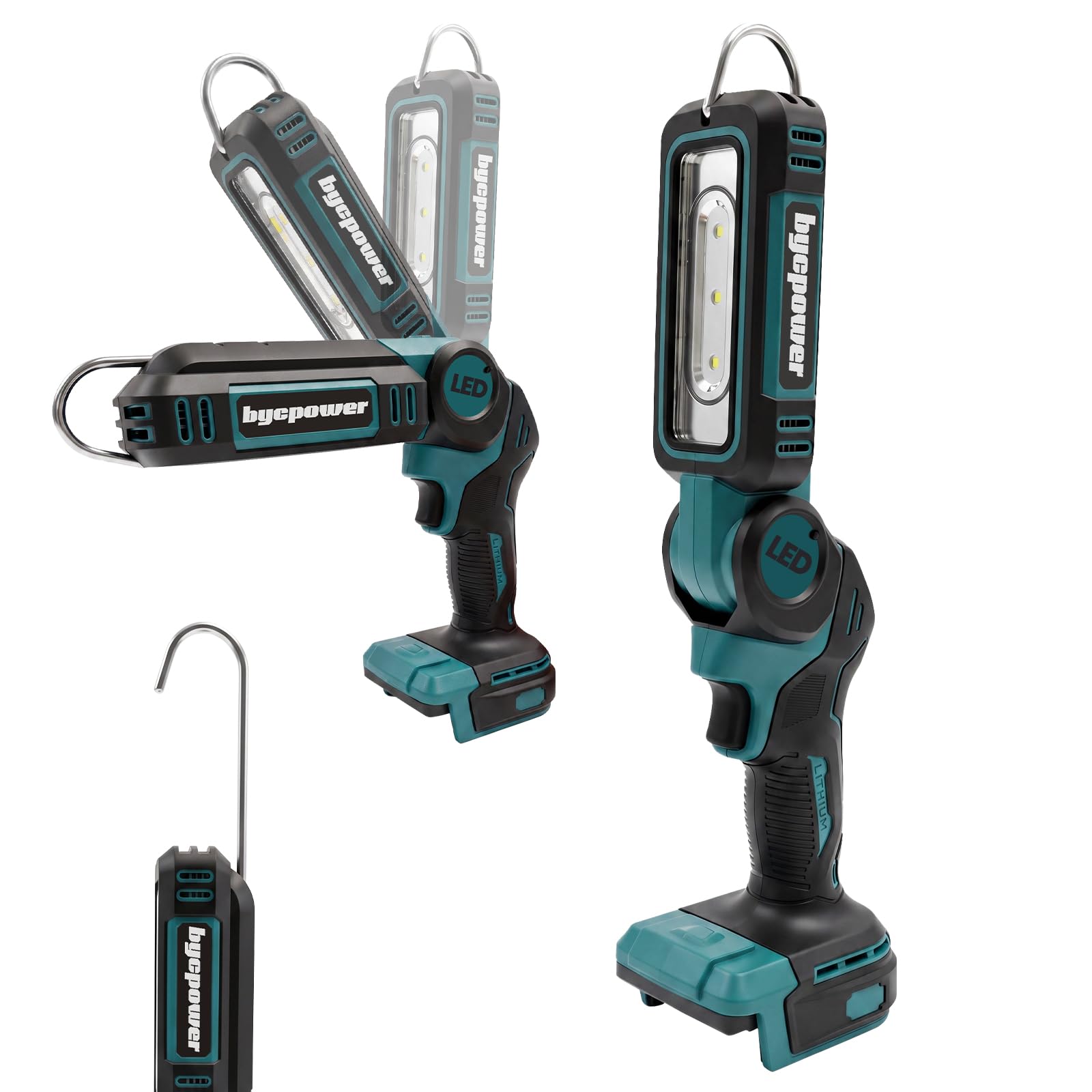 Cordless LED Work Light Spotlight Hangable for Ma-Kita 18V