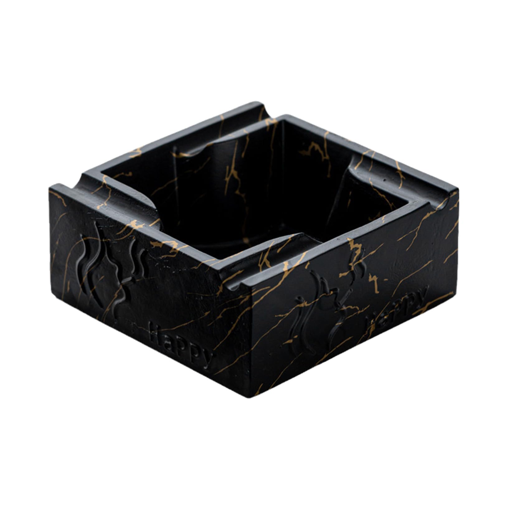 Ashtray Ceramic Square Concrete Cigar Big for Cigarettes,Windproof Cement Ash Tray Cigarette for Patio