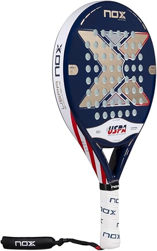Miniatura 2 de Pala de pádel Pro Cup USPA Exclusive Edition 2025  Pádel oficial NOX USPA Circuit Raqueta  Marco de carbono y núcleo HR3  Diseño Premium Pala USA