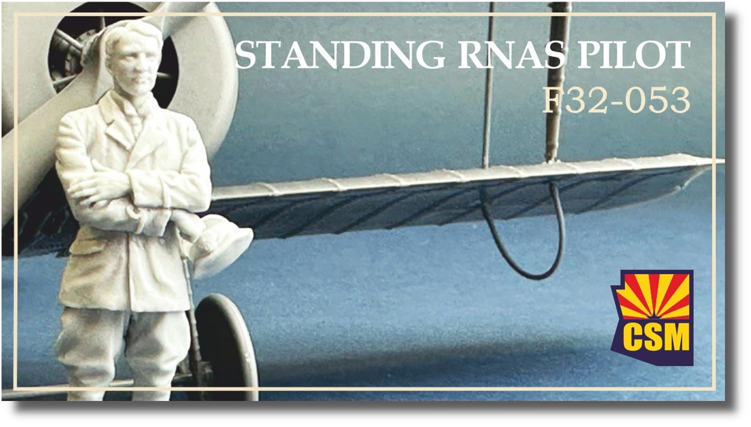 COPPER STATE MODELS - Standing Rnas Pilotmoquette Figurine Standing Rnas Pilot f32-053| 1:32 Miniature Figurine