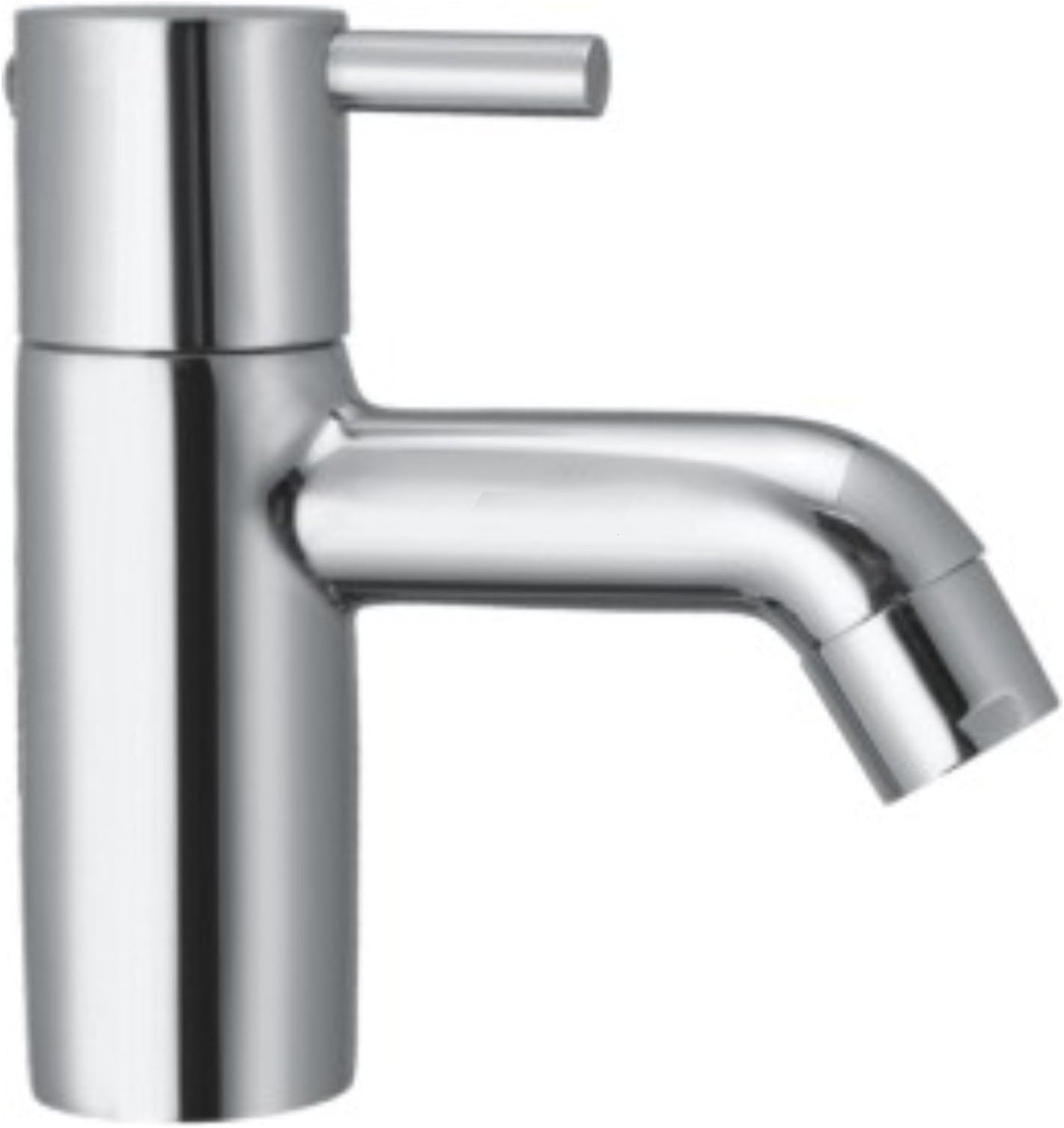 DRIZZLE Flora Brass Chrome Plated Wash Basin Quarter Turn Foam Pillar Cock Flow Tap (Standard)