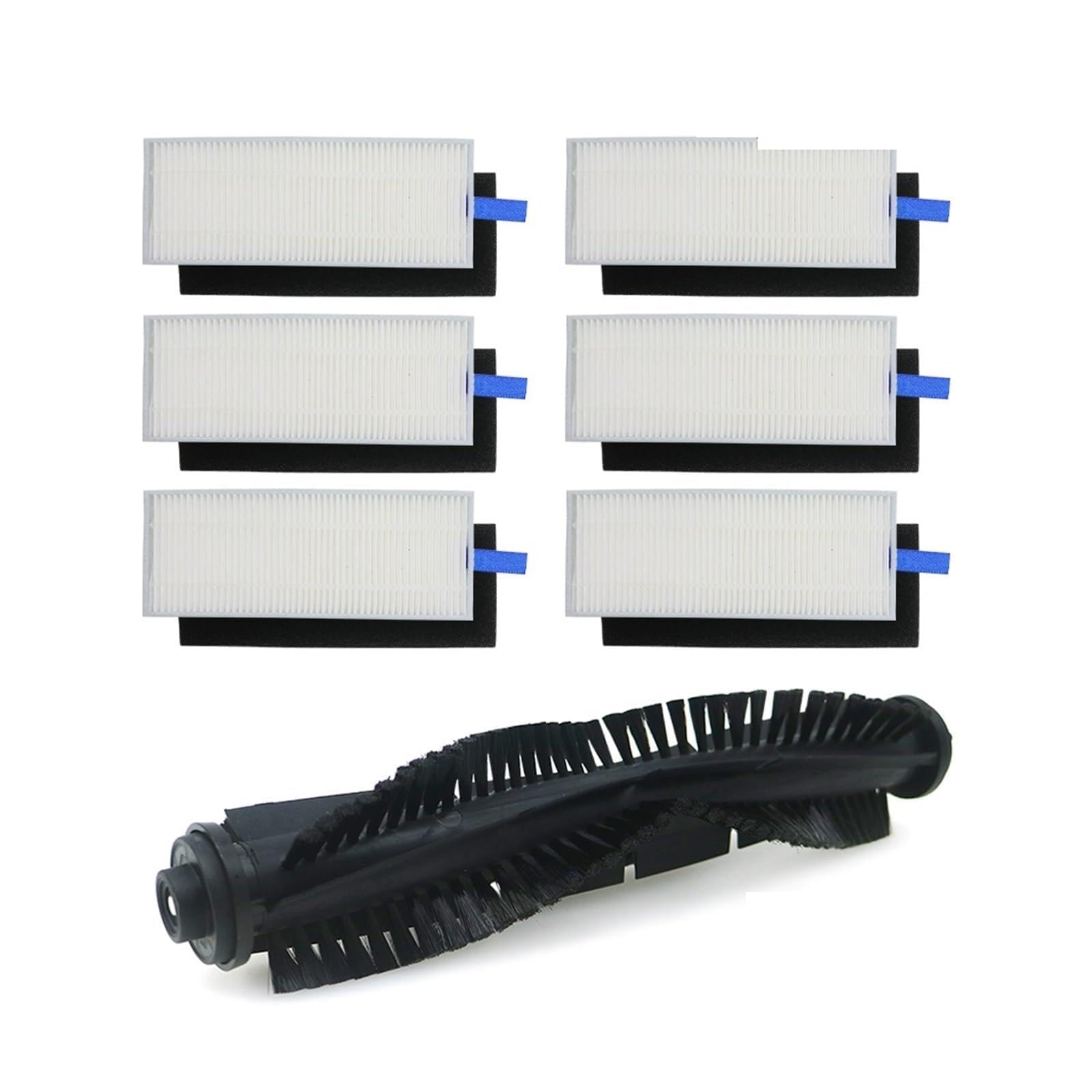 Compatible con Qihoo 360 S6 Cepillo Giratorio Filtro HEPA Cepillo Principal Cepillo Lateral Paño de fregona Piezas de aspiradora robótica Accesorios(Kit-5)