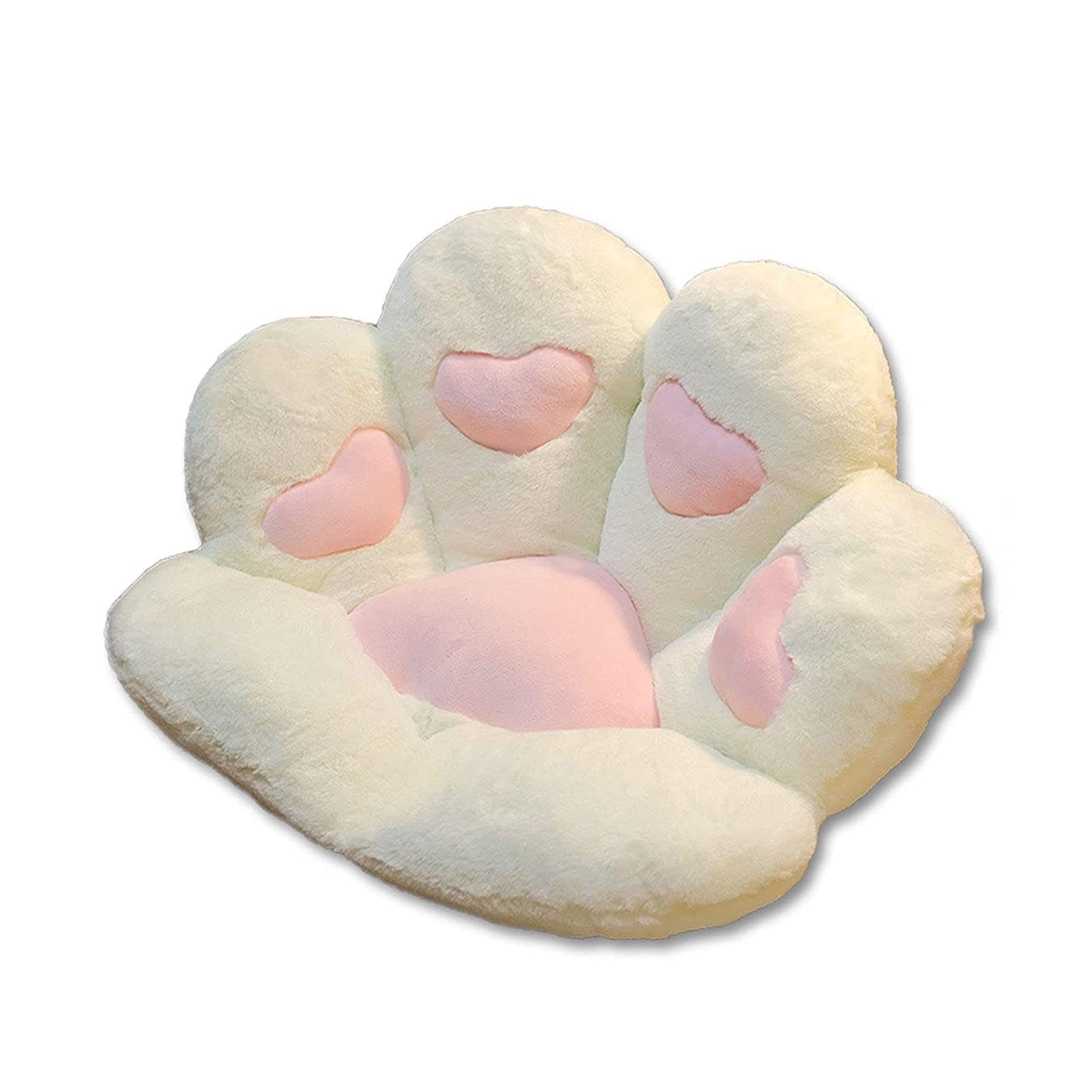 Cojín para silla con forma de pata de animal, cojín de felpa con diseño de pata de oso, cojín de garra de gato, bonito sofá perezoso en forma de pata, cojín de silla de oficina agradable a la piel,