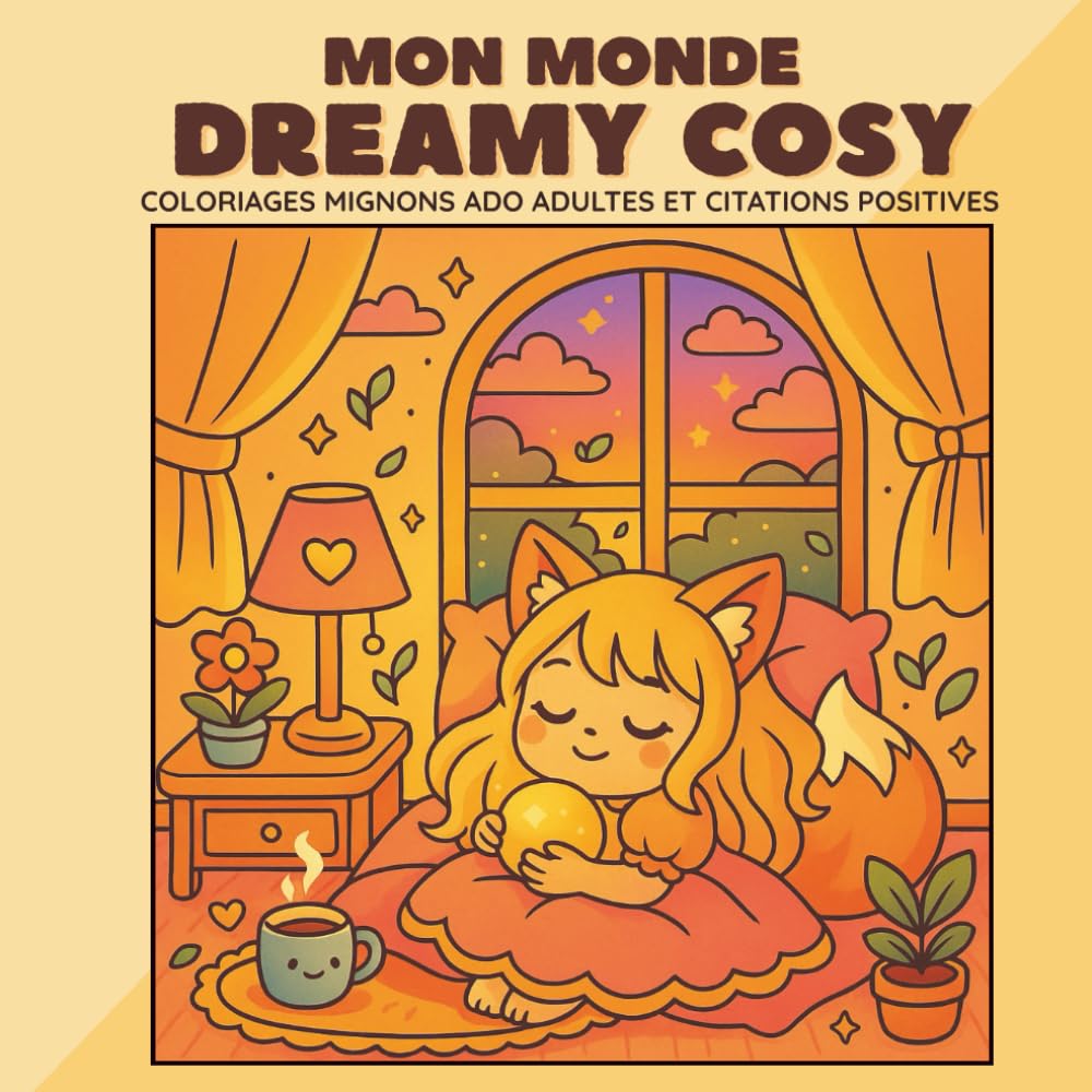 Mon Monde Dreamy Cosy: Coloriages mignons et citations positives