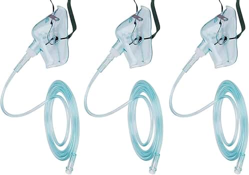 Amazon.com: AmeriCan Goods 3 Pack Oxygen Mask with 7