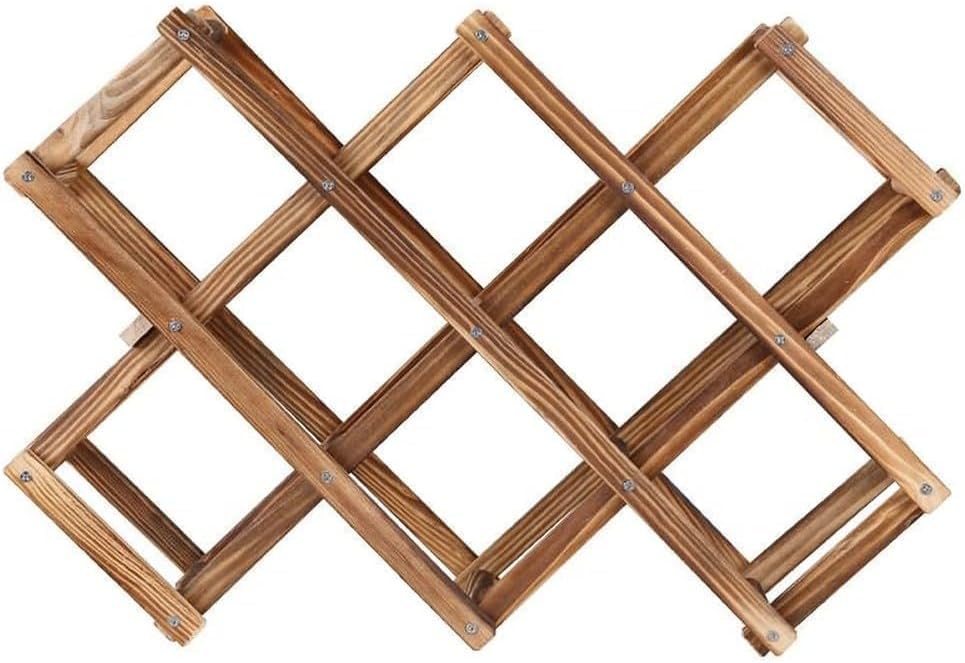 Freestanding Stackable Wine Rack Organizer for Countertop and Cabinets with Foldable Design and Scratch-Resistant Protector - Image 7