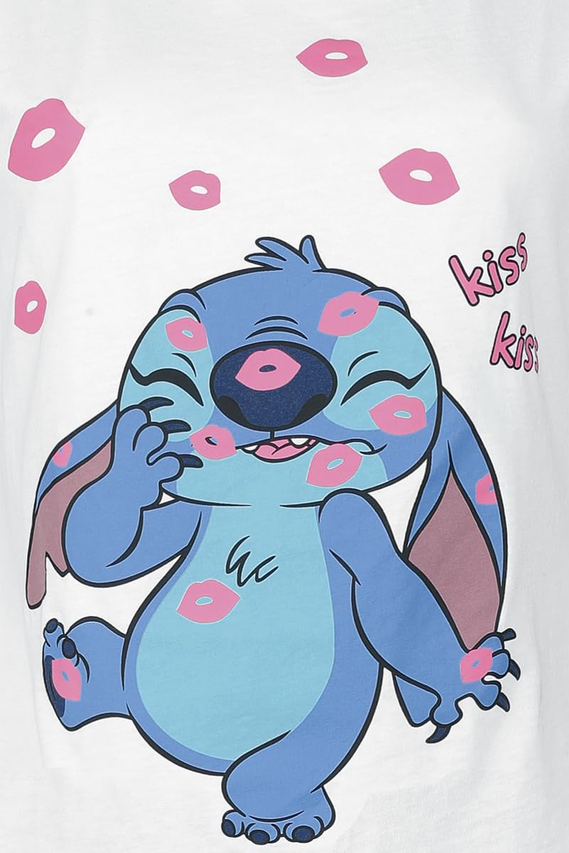 Lilo & Stitch Kiss Kiss Femme Pyjama Multicolore 100% Coton