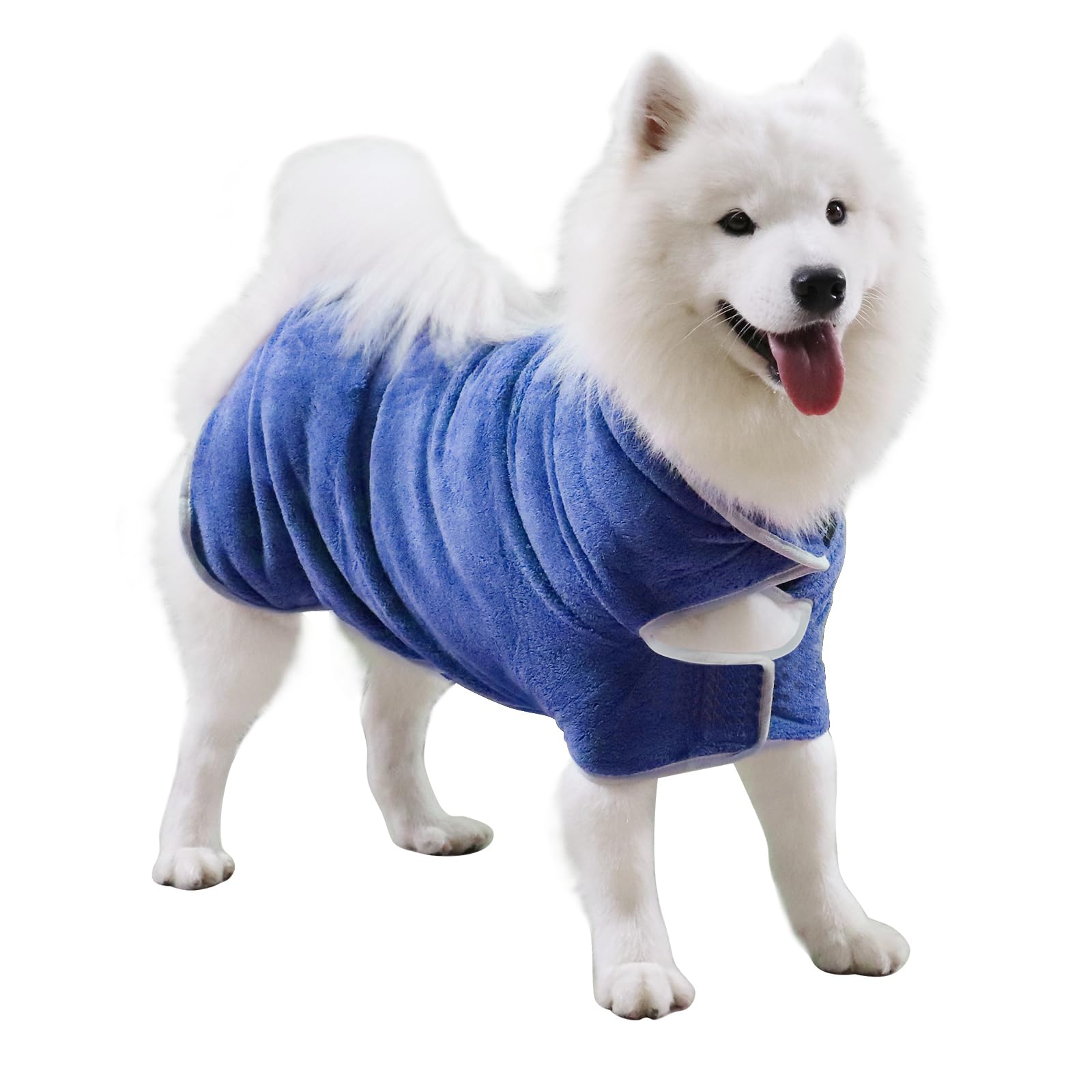 Dog Towel, Gimilife Dog Bathrobe Pet Grooming Towel Drying Coat Robes for After Bath Collection Absorbent Microfiber Towels Dogs Bath Towels for