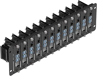 UCTRONICS Jetson Nano Rackmount, 19" 3U Rackmount Supports up to 12 Units, Front Removable with Captive Loose-Off Screws, Compatible with All Nvidia Jetson Nano A02 B01 2G Developer Kit