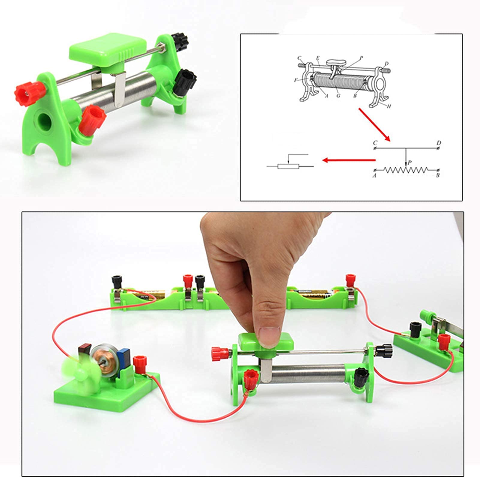 Kit De Circuito para Hacer Uno Mismo En El Laboratorio De Ciencias De Física Eléctrica, Experimento De Electricidad Y Magnetismo, Equipo para Experimentos En El Aula De F,