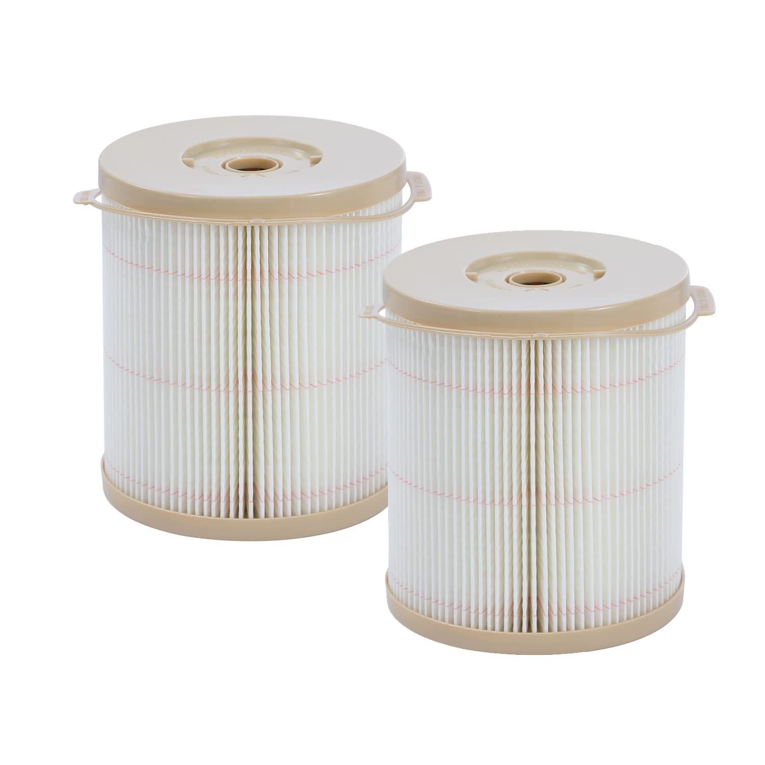 KATSU 2X Elementos de Filtro 2040PM/TM Compatible con Racor FG900 F900 Motor Diésel Filtro de Combustible Separador de Agua Reemplazo Camión Tractores Marino Generador Eléctrico