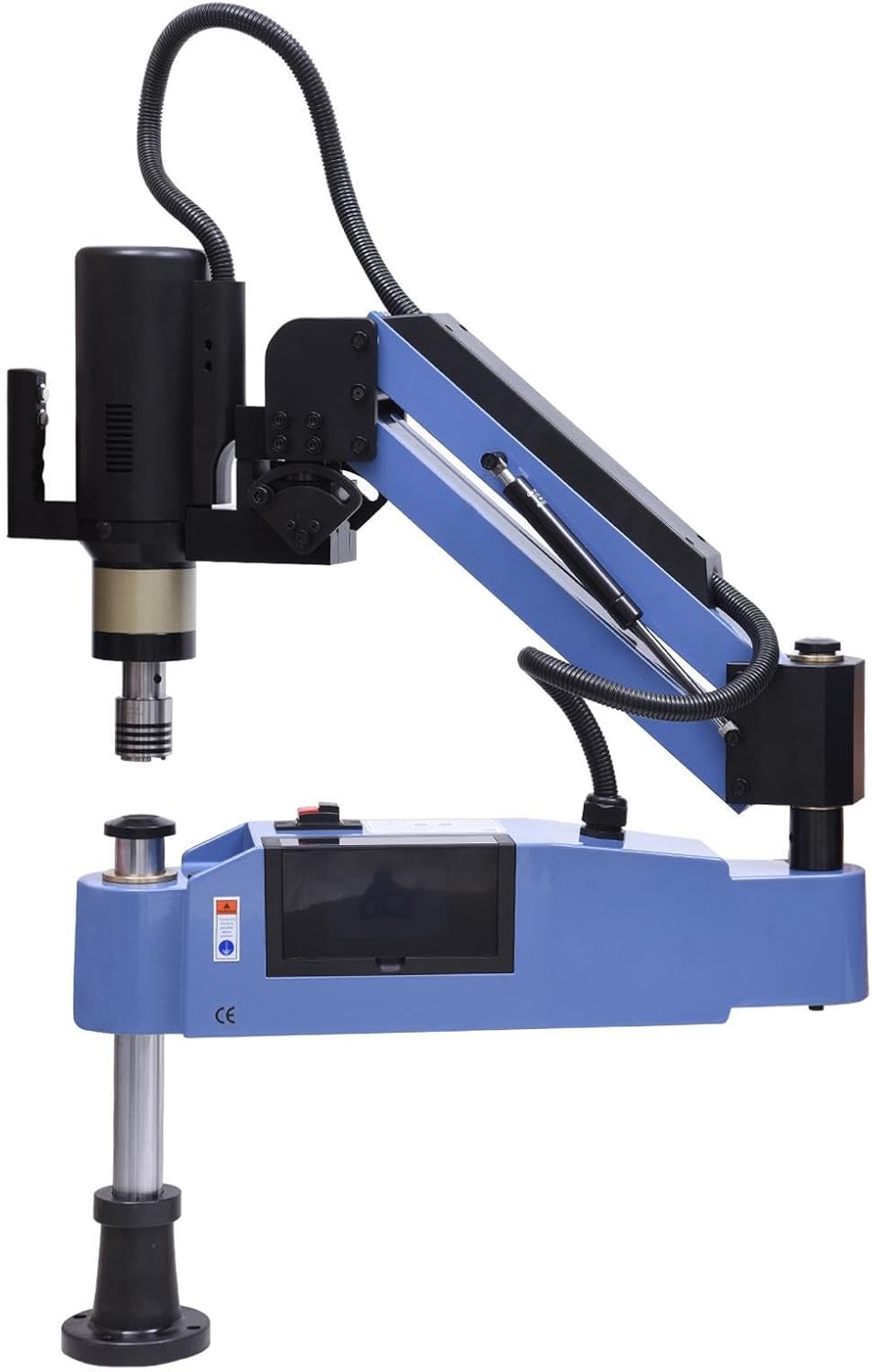 M3-M16 Electric Tapping Machine Tapper Tapping Arm Universal 360 Degree 8PCS ANSI Collets Included, 110V, 0-375RPM