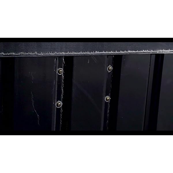 COSTWAY ✅ Mülltonnenbox für 2 Tonnen, Müllbox Stahl, Gartengerätebox abschließbar, Gartenbox Wasserdicht, Gartenschrank… – Bild 8