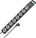 Brennenstuhl 1153380318 surge protector - surge protectors (Black, Grey) - 1