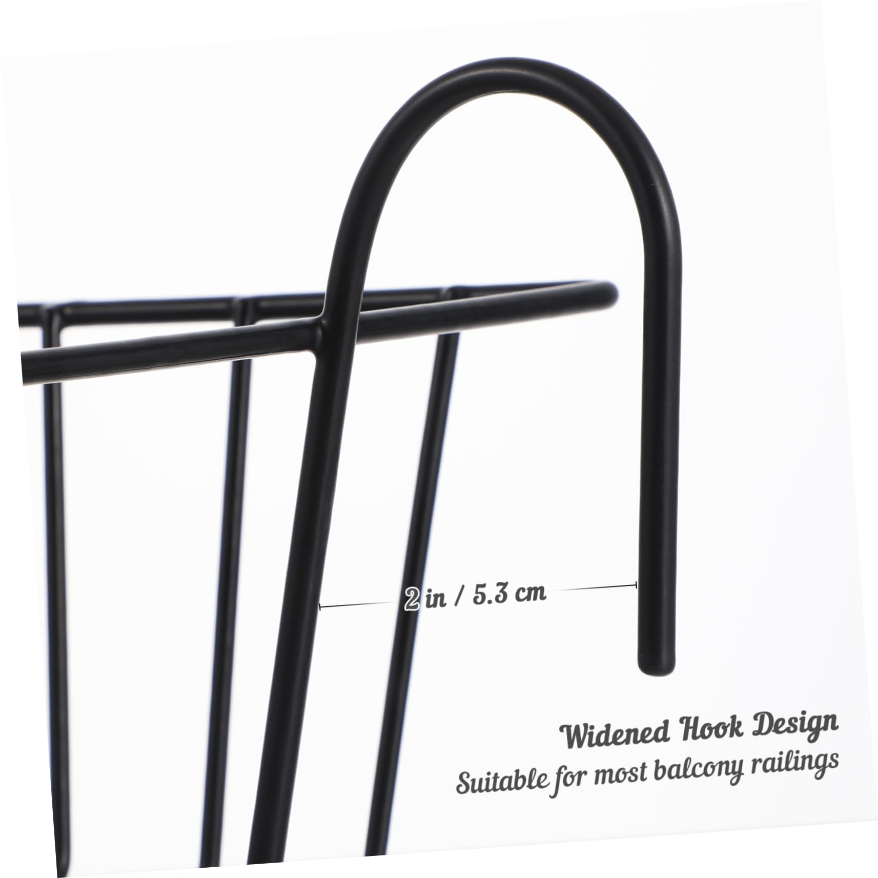 BESPORTBLE Flowerpot Stand Plant Rack for Deck Railing Planter Box Brackets Iron Rustic Style