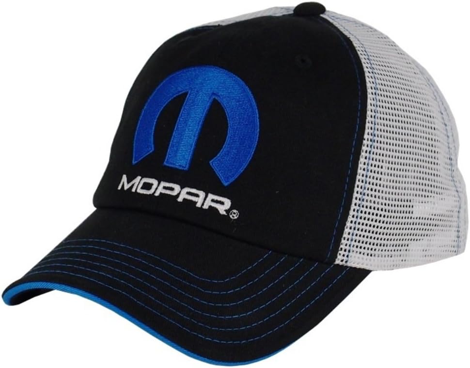 Mopar Black and White Mesh Hat
