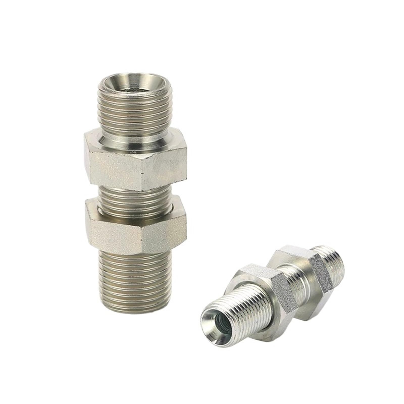 100pcs 6B-04 BSPP Male 60° SEAT Bulkhead